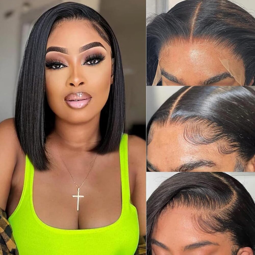 Bob wig Is 100% Human Hair,So Can Be Dyed, Straightened And Restyled You Can Dye Any Color You Like. If you don't know how to operate hair bleaching, please seek the help of a professional hairstylist. Tips: Please deep condition the wig after you dye the hair. It will help the wig keep in good condition and last longer