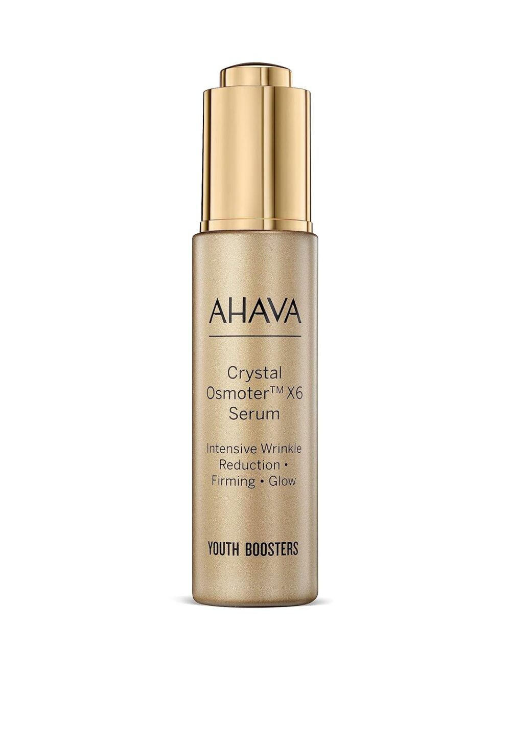 AHAVA Crystal Osmoter X6 Serum - Revolutionary Youth Booster & Intense Wrinkle Reduction, Enhances Youthful Glow & Firming, Enriched with Exclusive Blend of Dead Sea Osmoter & Jojoba Oil, 1 Fl.Oz